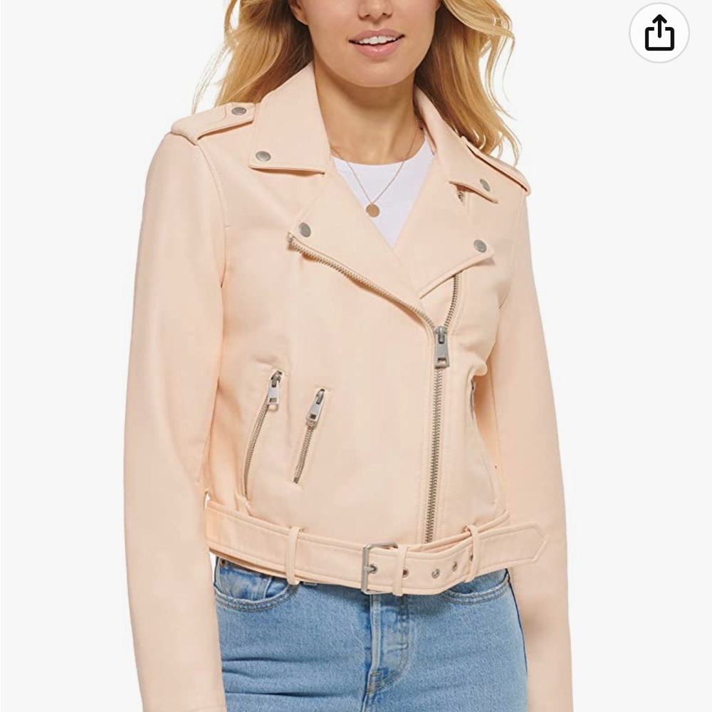 Levi's Women's Faux Leather Belted Motorcycle Jacket